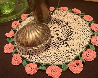 Silver clam trinket box
Small silver creamer