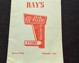 Ray’s Bi-Rite cookbook 1950’s