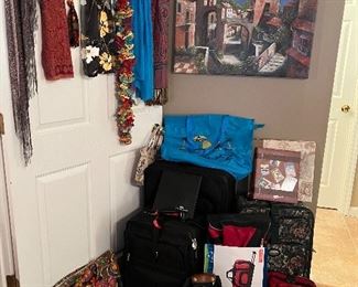 Luggage and canvas bags