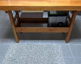 Wooden kitchen work table