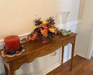 Narrow Oak sofa table