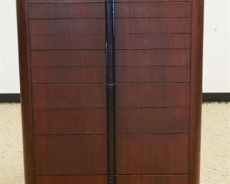 1098	ART DECO STYLE DENTAL CABINET HAVING 10 GRADUATED DRAWERS & CANTILEVER TOP, APPROXIMATELY 30 IN X 15 IN X 51 IN HIGH, SOME VENEER LOSS
