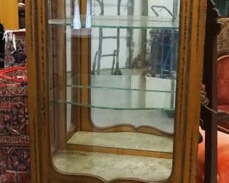 1120	VERNI MARTIN VITRINE, APPROXIMATELY 29 IN X 13 IN X 70 IN HIGH
