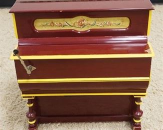 1123	FAVENTIA ROLLER ORGAN, SOME PAINT LOSS, APPROXIMATELY 23 IN X 13 IN X 23 IN HIGH
