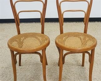 1130	JACOB & JOSEF KOHN BENTWOOD CHAIRS W/CANE SEATS
