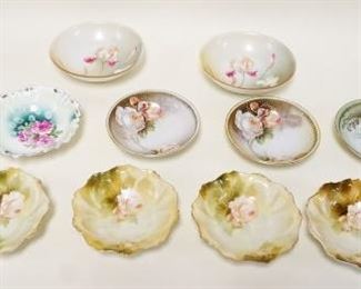 1164	R.S PRUSSIA LOT OF 13 BOWLS LARGEST APP. 6 IN 
