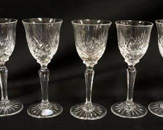 1187	LOT OF 7 MILLER ROGASKA CRYSTAL 5 3/4 IN CORDIALS
