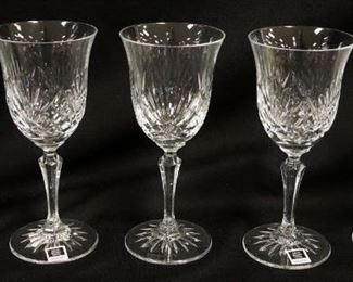 1188	LOT OF 5 MILLER ROGASKA CRYSTAL 7 IN WINES

