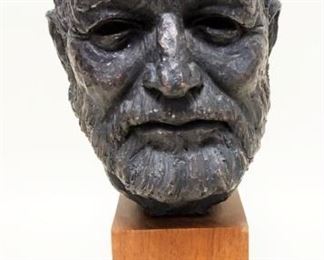 1204	COMPOSITION BUST OF HEMINGWAY BY THOMAS HOLLAND, APPROXIMATELY 15 IN HIGH

