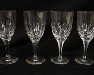 1247	ATLANTIS CRYSTAL, SET OF 6, 7 1/2  IN H CASTELO GOBLETS
