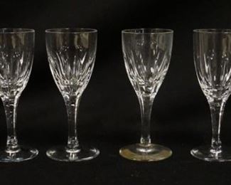 1251	ATLANTIS CRYSTAL, SET OF 6, 5  IN H CASTELO CORDIALS
