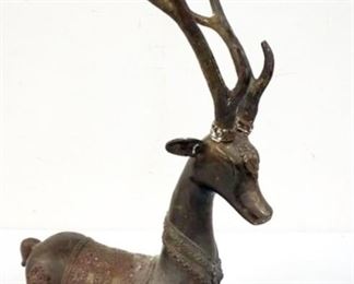 1259	LARGE THAI GILT DEER, APPROXIMATELY 21 IN H
