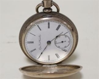 1293	ELGIN POCKET WATCH, WATCH CRYSTAL IS LOOSE, APPROXIMATELY 2 1/4 IN CASE
