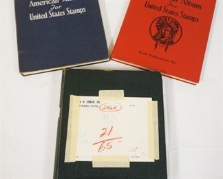 1296	LOT OF USA POSTAGE STAMP ALBUMS
