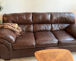 Brown leather couch in great condition!