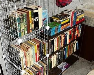 Tons of books! Teaching material, history, travel, fiction, etc. It’s like a library!!