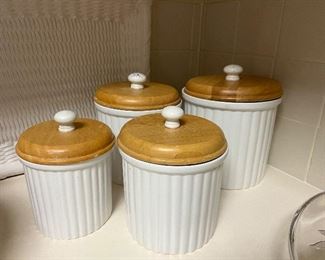 White canister set of 4