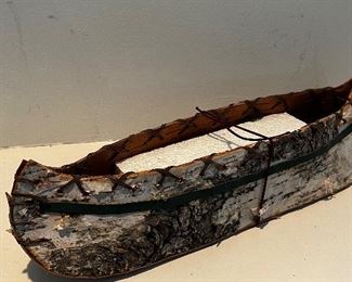 Very interesting hand made canoe from birchwood