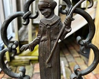 Cast Iron Maiden on andirons… beautiful!