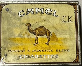 Old Camel cigarette tin