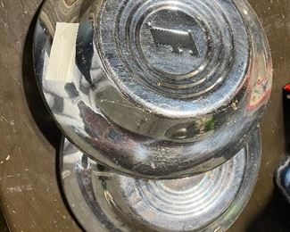 Pair of 1951 Ford hubcaps!