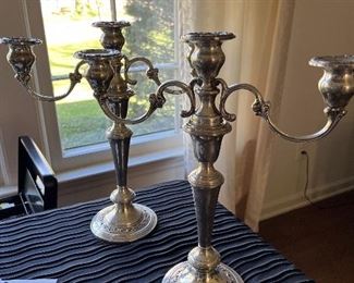STERLING CANDLESTICKS