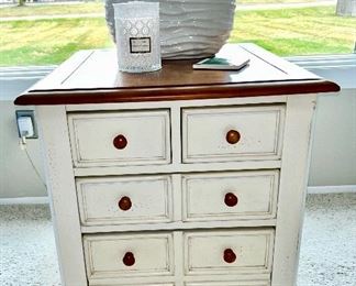 Front view of American Signatures French Country style side table