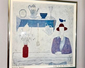 "Lady in the Kitchen" artwork by Annora Spence, 1996