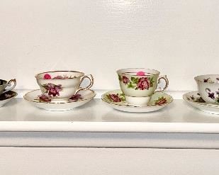 Cups & saucers (some are SOLD)