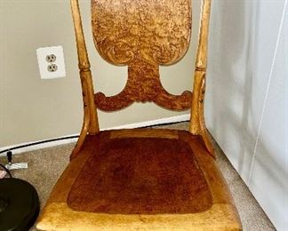Antique maple sewing rocker