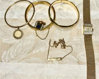 Gold plated or filled jewelry 