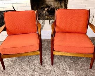 Mid-Century chairs, Dux, Sweden (front view)