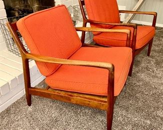 Mid-Century chairs, Dux, Sweden  (side view)