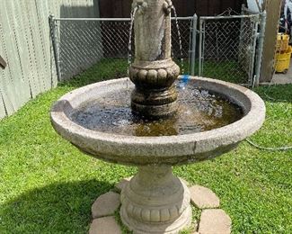 Concrete fountain