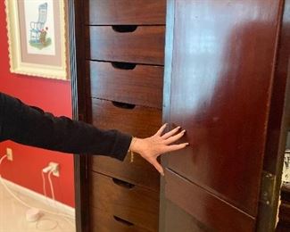 ANTIQUE 4 PC WARDROBE CLOSET! CUSTOM FITTED FOR STORAGE. THE MOST USEFUL PIECE OF FURNITURE YOU WILL EVER OWN!