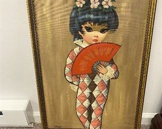 EDEN HARLEQUIN PAINTING-NOT  A PRINT!