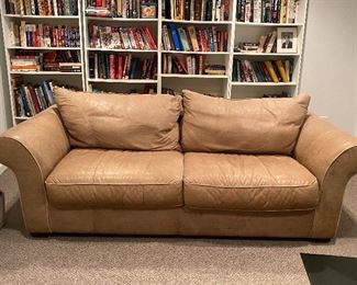 CAMEL LEATHER SOFA