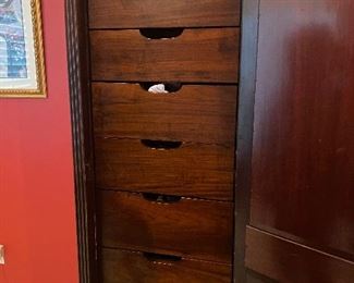 ANTIQUE 4 PC WARDROBE CLOSET! CUSTOM FITTED FOR STORAGE. THE MOST USEFUL PIECE OF FURNITURE YOU WILL EVER OWN!