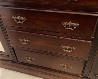 ANTIQUE 4 PC WARDROBE CLOSET! CUSTOM FITTED FOR STORAGE. THE MOST USEFUL PIECE OF FURNITURE YOU WILL EVER OWN!