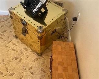 SMALL BRASS CEDAR CHEST