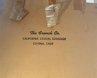 4 PC SETOF SUITCASES FROM "THE FRENCH LUGGAGE COMPANY" GREAT QUALITY AND CONDITION!
