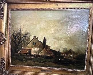 Louis Paul Auguste Tournier 19th C Oil on canvas