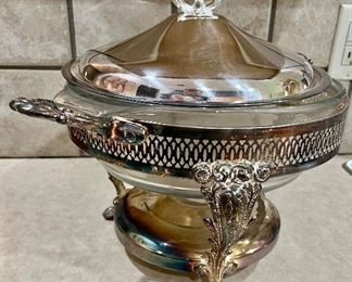 Silver plate chafing dish