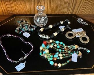 A room full of costume jewelry