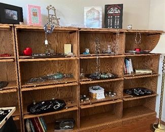 4 vintage roll top display cabinets