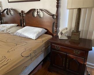 Thomasville Queen Ann End Table with king size headboard