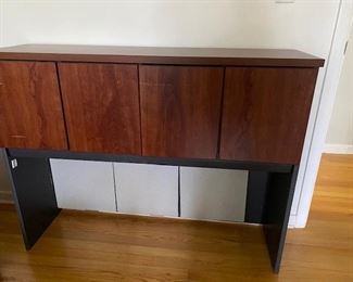 Headboard cabinet for twin size bed