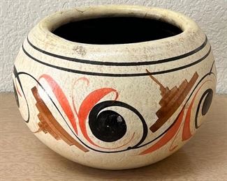 Handmade In Mexico 10.5 Inch Pottery Planter