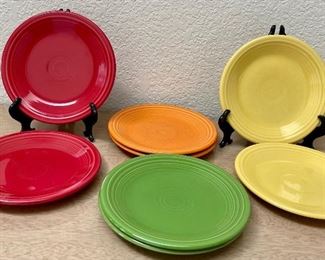 (8) Assorted Color Fiesta HLC Side Plates - 7.25 Inch