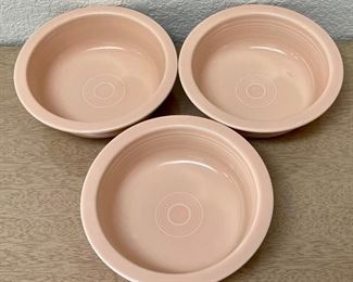 Post 86 Fiesta HLC Apricot (3) 8.5" X 3" Serving Bowls